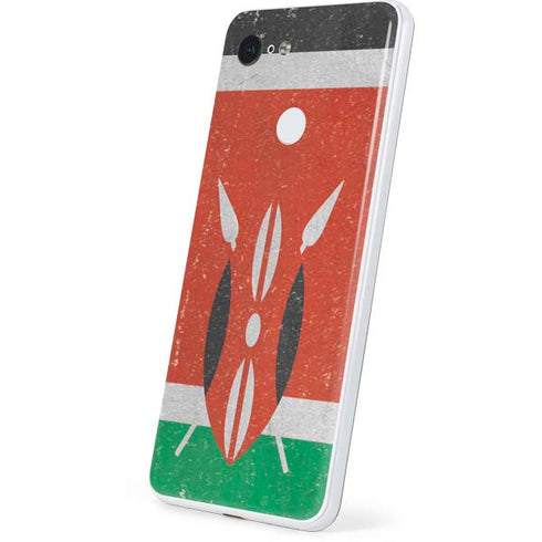 Kenya Flag Distressed Google Pixel 3 Skin